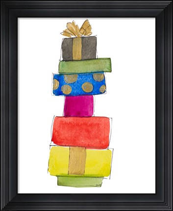 Framed Christmas Presents I Print