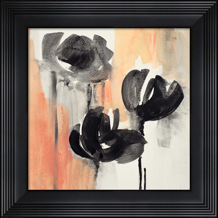 Framed Blushing Tulips I Print