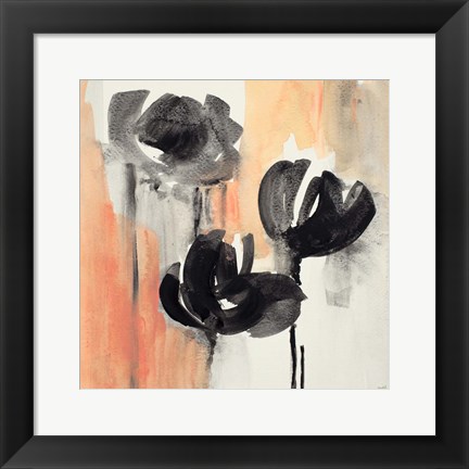 Framed Blushing Tulips I Print