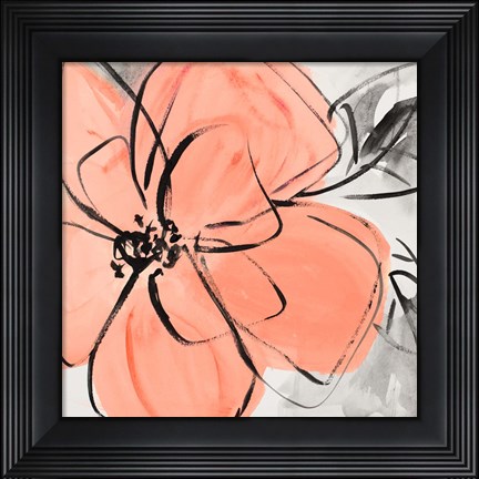 Framed Cafe Rose II Print