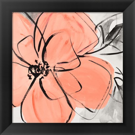 Framed Cafe Rose II Print