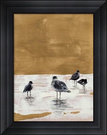 Framed Seagulls Chillin&#39; Print