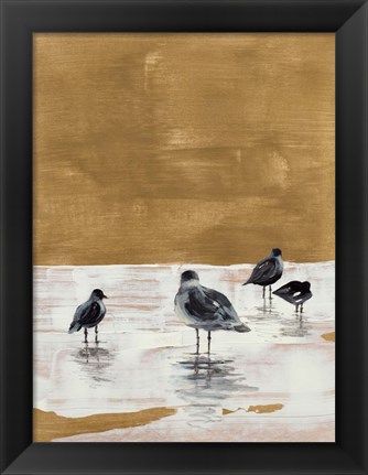 Framed Seagulls Chillin&#39; Print