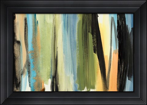 Framed Linear Rainbow II Print