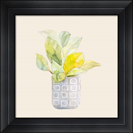 Framed Decorative Potted Plant II Print