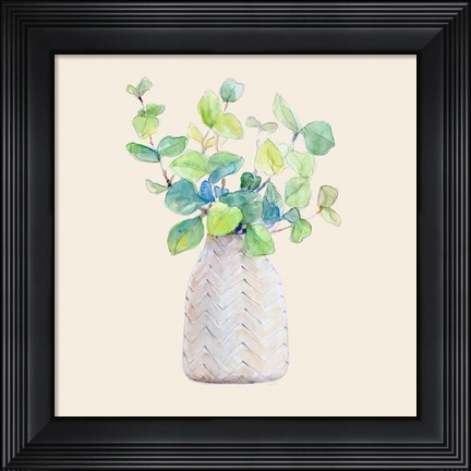 Framed Decorative Potted Plant III Print
