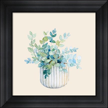 Framed Decorative Potted Plant IV Print
