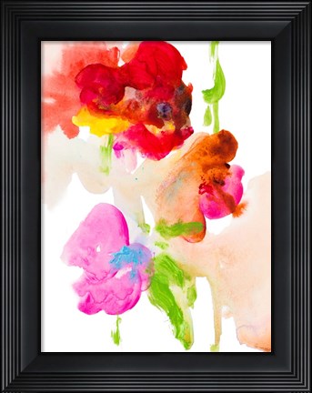 Framed Abstract Flower Study Print
