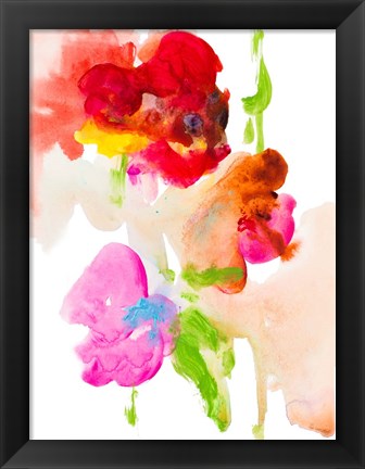 Framed Abstract Flower Study Print