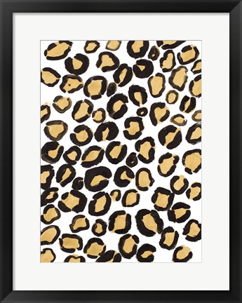 Framed Gold Cheetah Print