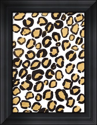 Framed Gold Cheetah Print