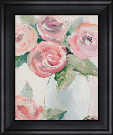 Framed Pink Spring Blooms I Print