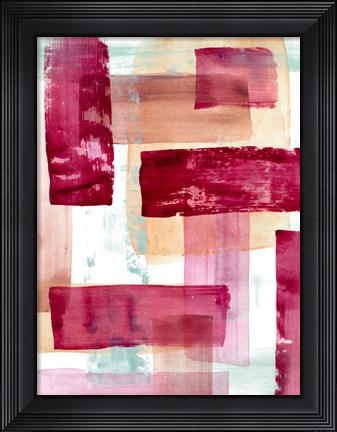 Framed Rose and Peach II Print
