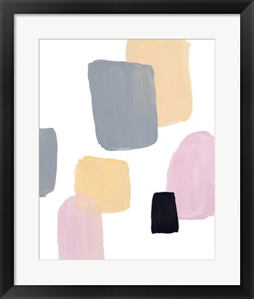 Framed Floating Shapes II Print