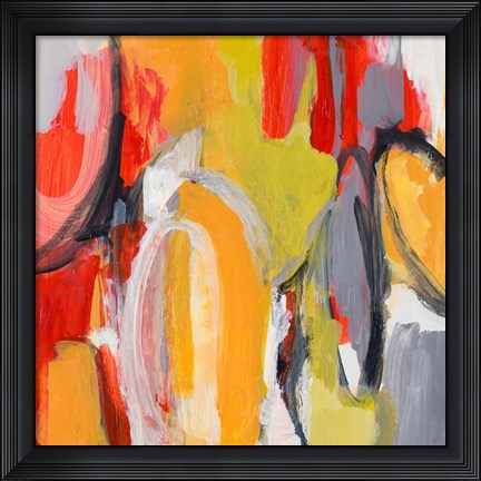 Framed City Symphony I Print