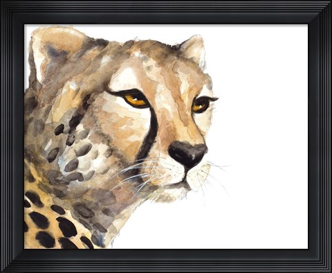 Framed Cheetah Portrait Print