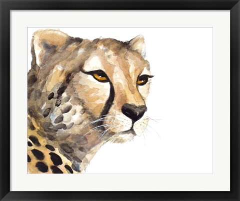 Framed Cheetah Portrait Print