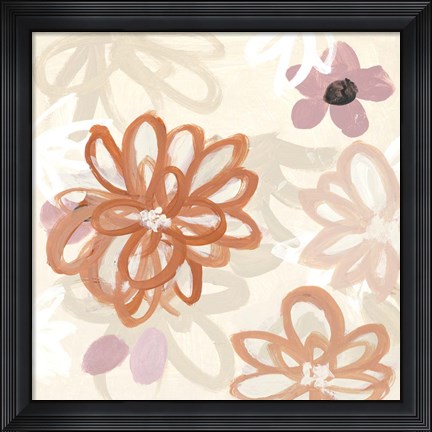 Framed Flowery Thoughts I Print