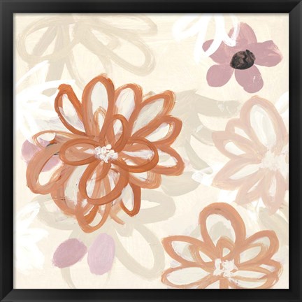 Framed Flowery Thoughts I Print