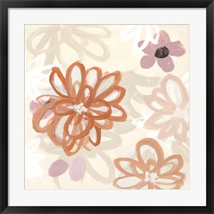 Framed Flowery Thoughts I Print