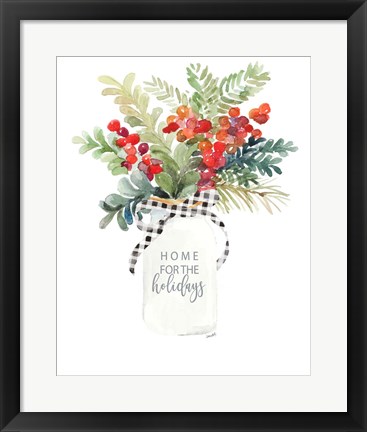 Framed Mason Jar for Christmas Print