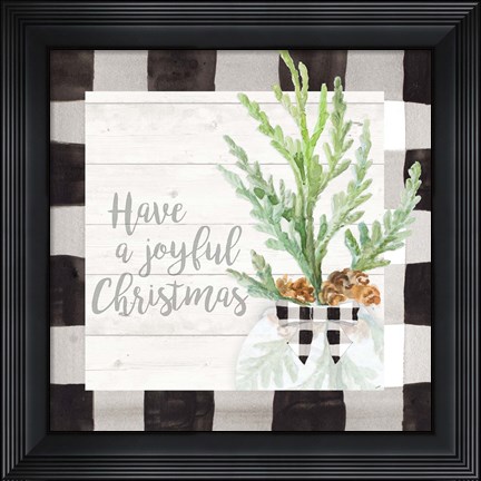 Framed Joyful Christmas Print