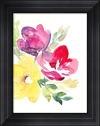 Framed Spring Rhapsody FLorals I Print