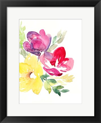 Framed Spring Rhapsody FLorals I Print