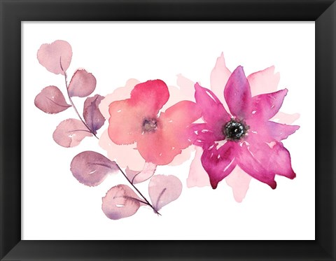 Framed Blooms in Delight Print