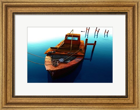 Framed Boat III Print