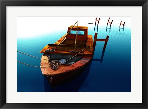 Framed Boat III Print