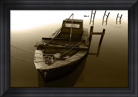 Framed Boat III Print