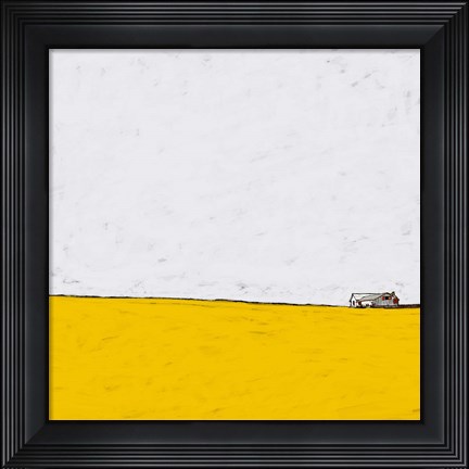 Framed Barn in the Distance Print