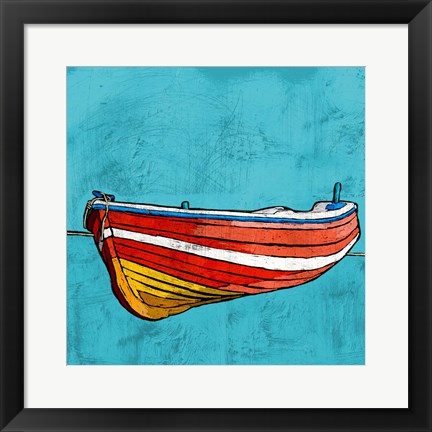 Framed Little Red Rowboat Print