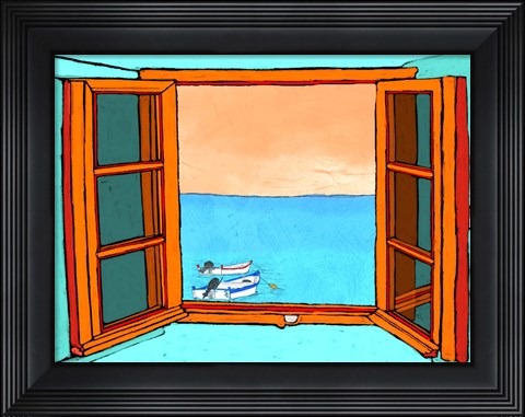 Framed Through the Window Print
