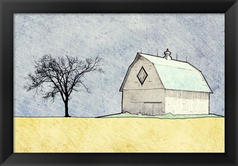 Framed Daytime Farm Scene Print