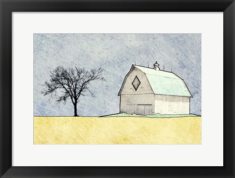 Framed Daytime Farm Scene Print