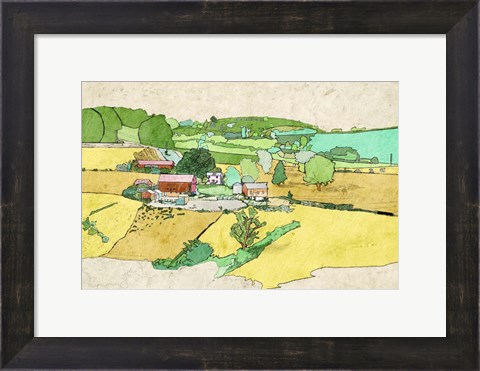 Framed Large Farm Print