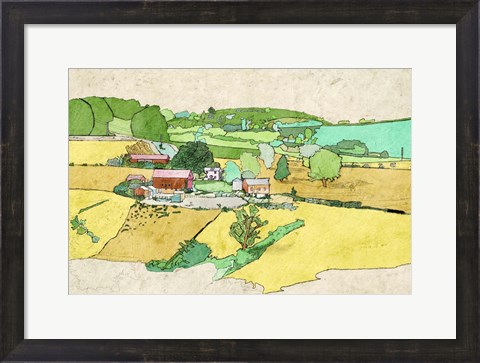 Framed Large Farm Print