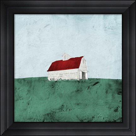 Framed Mint Fields Print
