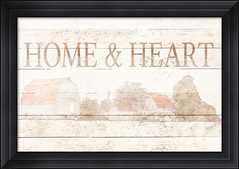 Framed Home and Heart Print