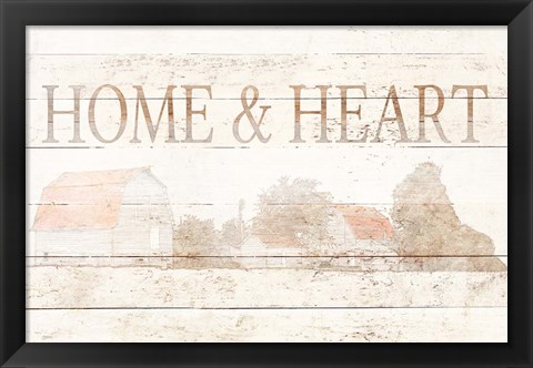 Framed Home and Heart Print