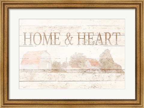 Framed Home and Heart Print