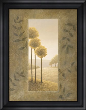 Framed Golden Escape II Print