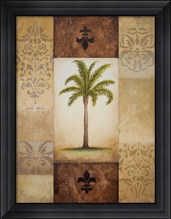 Framed Fantasy Palm I Print