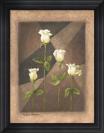 Framed Yellow Roses Print
