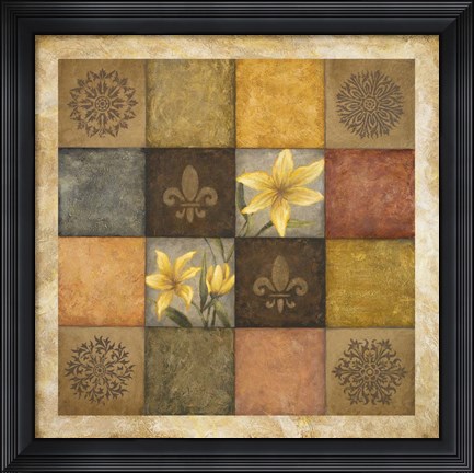 Framed Color Swatch Blossom I Print