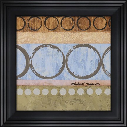 Framed Marcon Circles I Print