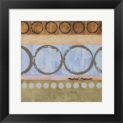 Framed Marcon Circles I Print
