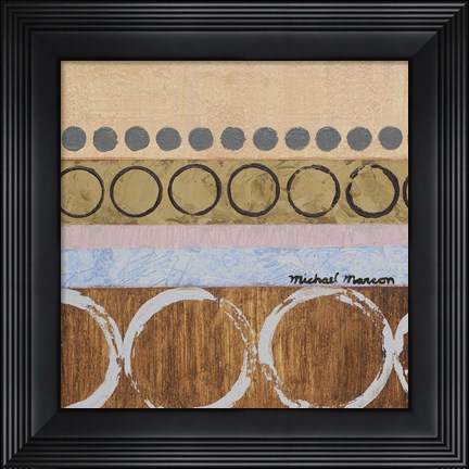 Framed Marcon Circles II Print